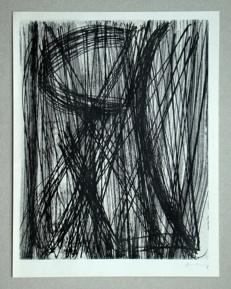 シルクスクリーン Hartung - G 17 - 1953