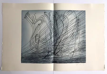 エッチング Hartung - GM 1973-10 / Élégie des Alizés pl. II