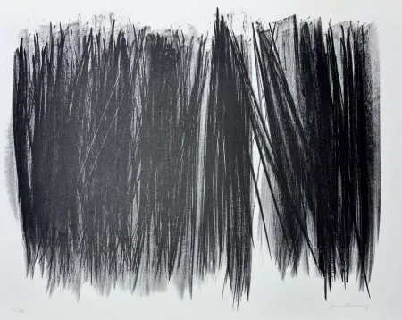 リトグラフ Hartung - Hans Hartung (1904 - 1989) - L 105 - Lithograph on Arches paper - 1963