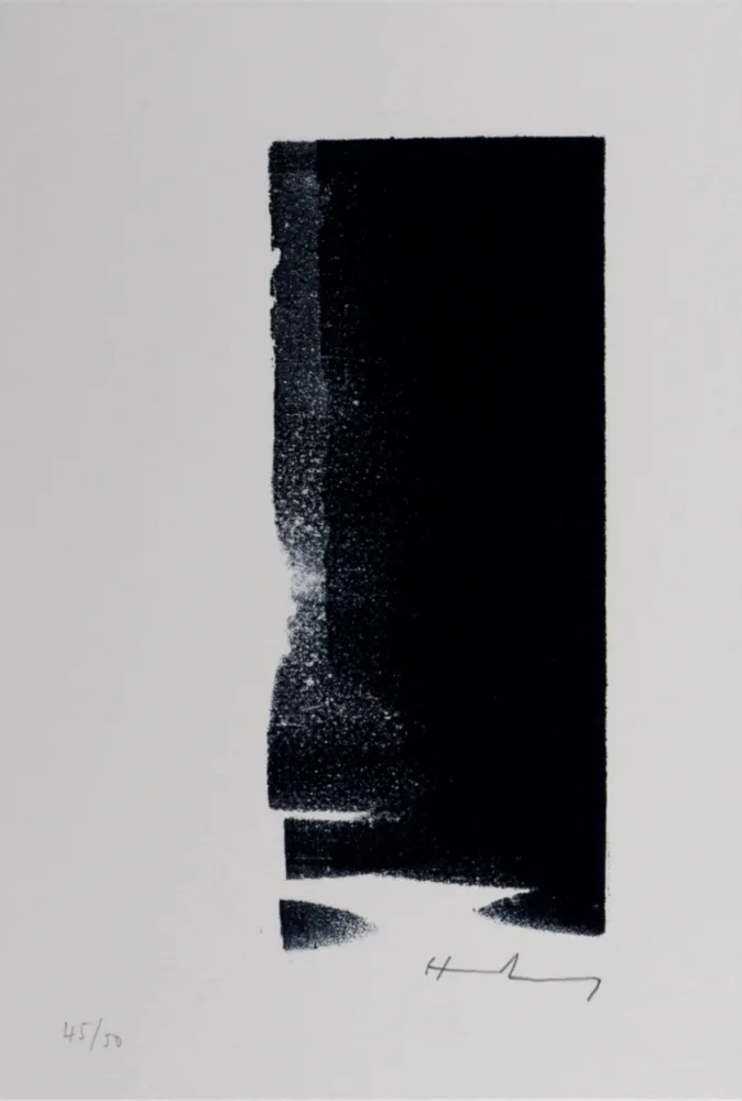 リトグラフ Hartung - Hans Hartung – Gedanken (A), 1987-88 – Hand-signed!