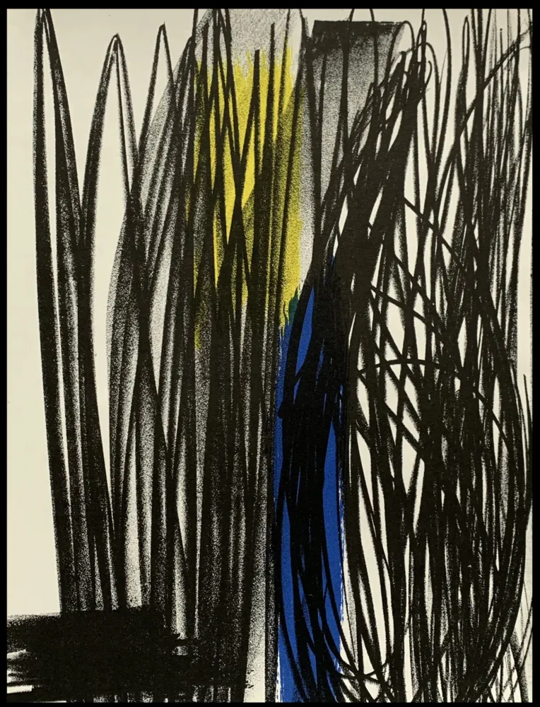 リトグラフ Hartung - Influence