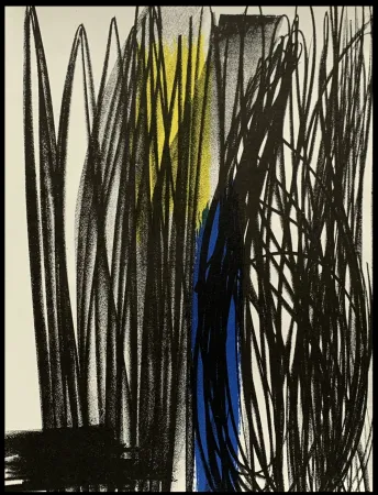 リトグラフ Hartung - Influence