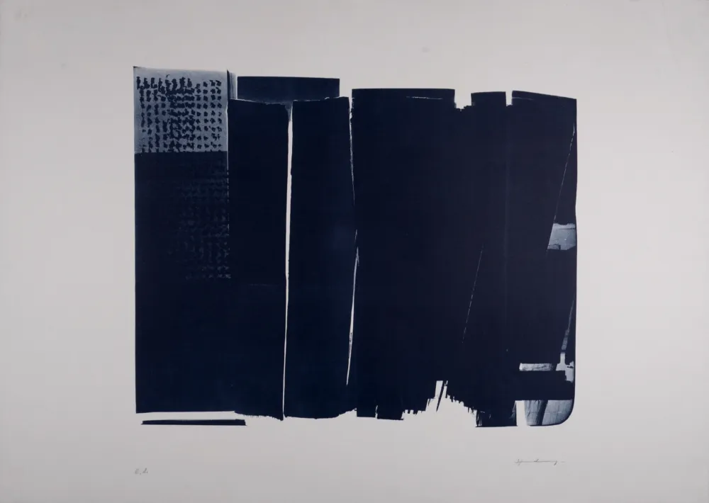 リトグラフ Hartung - L-16, 1973 - Extra large original lithograph (Hand-signed!)