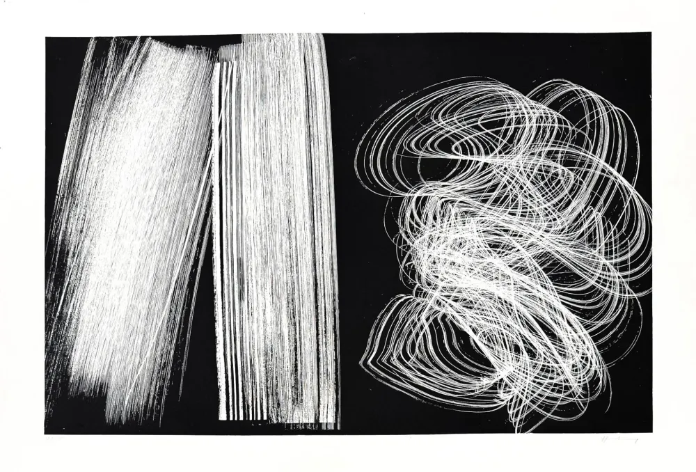 リトグラフ Hartung - L 1970-5 / Frandole, suite A, pl. V