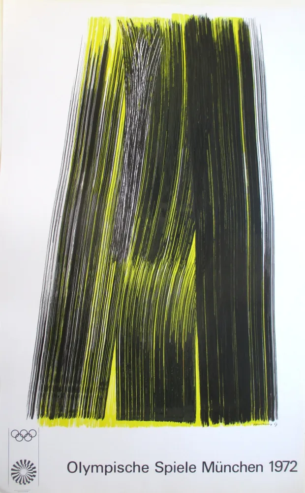 リトグラフ Hartung - OL 1972 . original colourlithograph