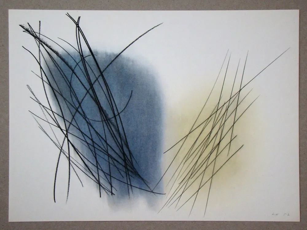 リトグラフ Hartung - Pastel P.1957-31
