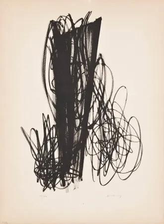 リトグラフ Hartung - Untitled