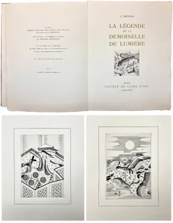 挿絵入り本 Hasegawa - LA LÉGENDE DE LA DEMOISELLE DE LUMIÈRE. 46 gravures originales de Kiyoshi Hasegawa (1933).