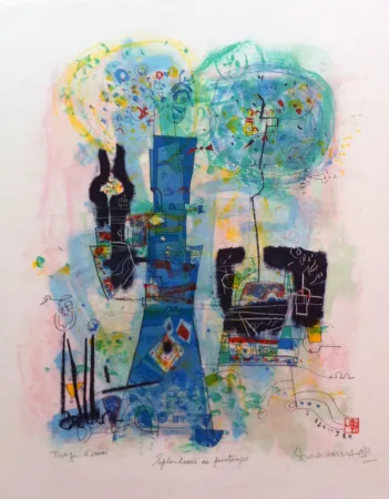 リトグラフ Hasegawa - Splendeurs du printemps 