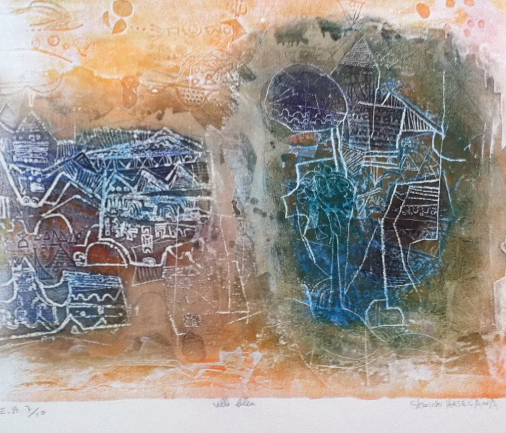 彫版 Hasegawa - Ville bleue 