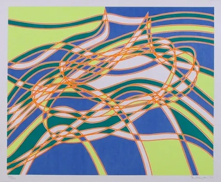 シルクスクリーン Hayter - #3 from the Aquarius Suite