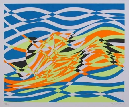 シルクスクリーン Hayter - #4 from the Aquarius Suite