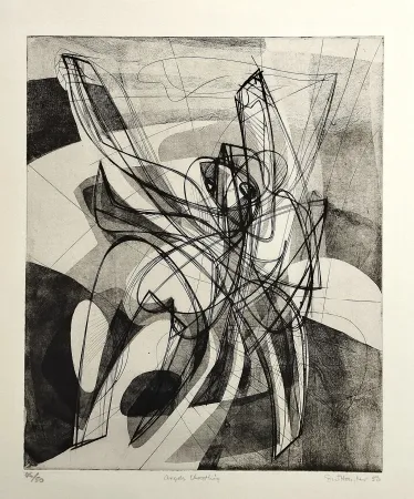 エッチング Hayter - Angels wrestling