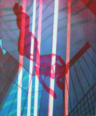 彫版 Hayter - Indoor swimmer