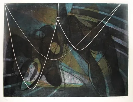 彫版 Hayter - La noyée