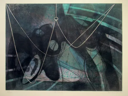 エッチングと　アクチアント Hayter - La noyée