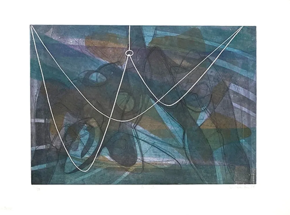 彫版 Hayter - La noyée