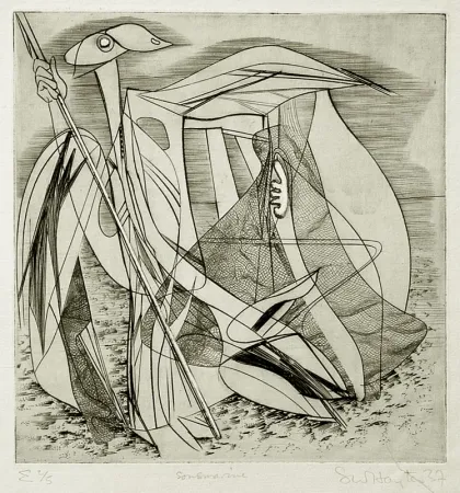 エッチング Hayter - Sousmarine