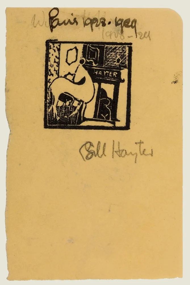 木版 Hayter - Untitled (Horse and Nude)