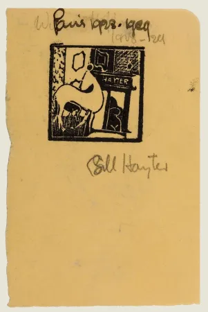 木版 Hayter - Untitled (Horse and Nude)