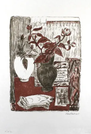 リトグラフ Heckel - Stilleben