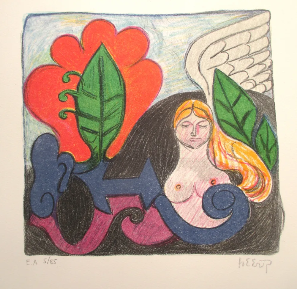 リトグラフ Heerup - Cemetery Fantasy