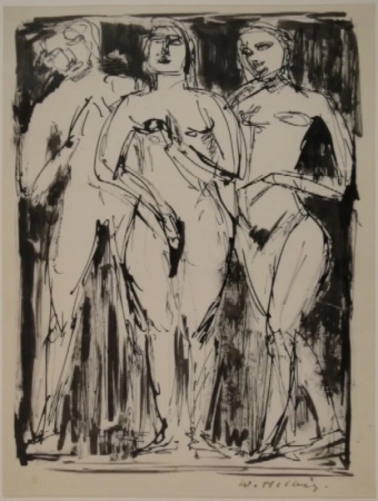 技術的なありません Helbig - Drei stehende Figuren