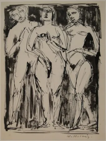 技術的なありません Helbig - Drei stehende Figuren