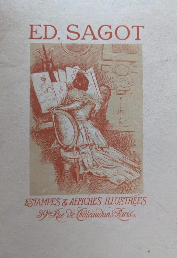 エッチング Helleu - Edmond Sagot. Estampes & Affiches Illustrées