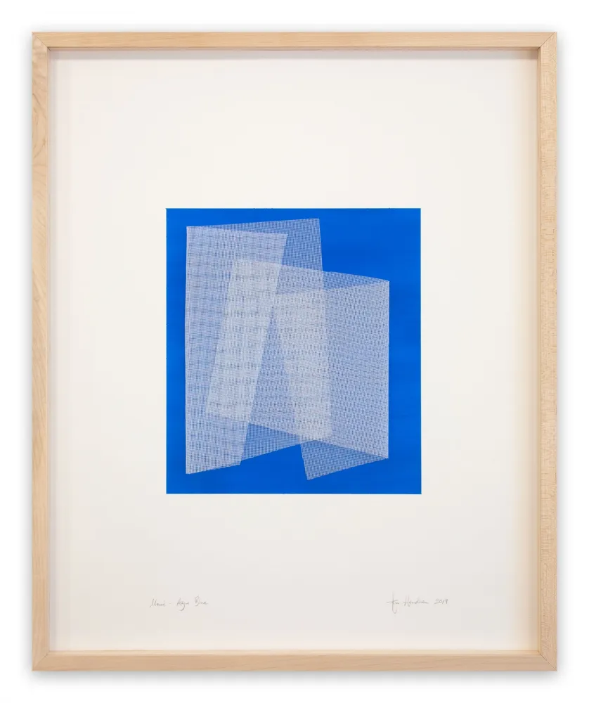 技術的なありません Henderson - Moiré Azur Blue