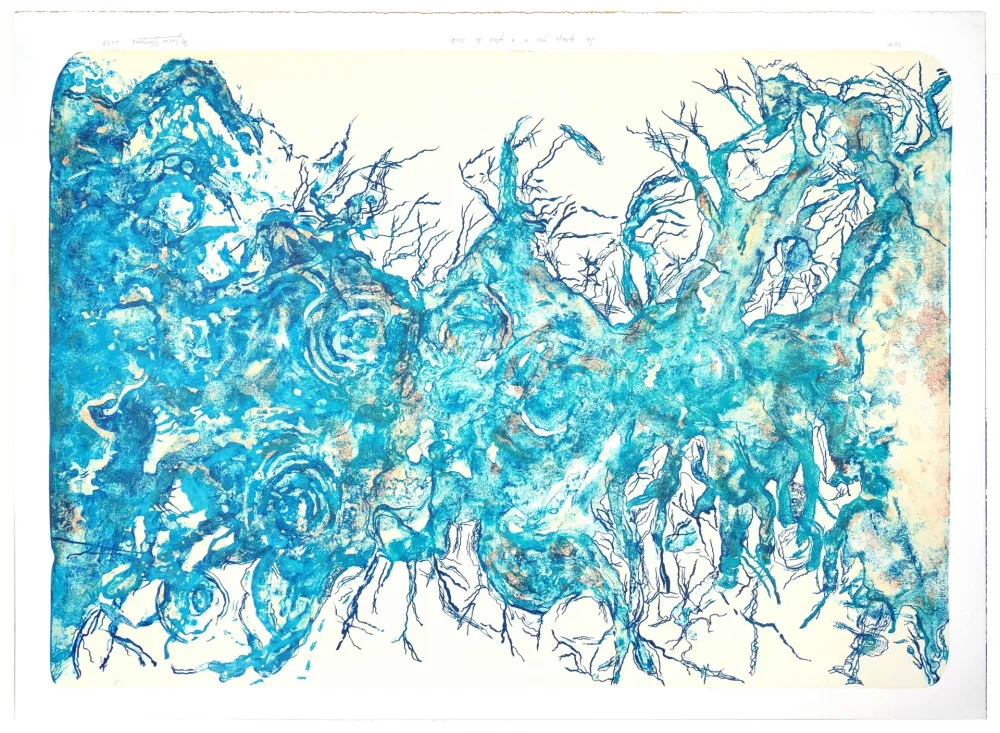 リトグラフ Henriquez - La plage qui n'a plus de bord 