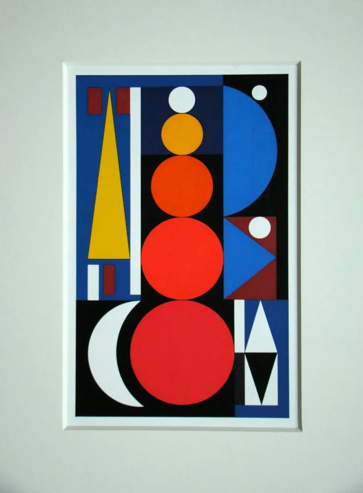 シルクスクリーン Herbin - Composition, 1949
