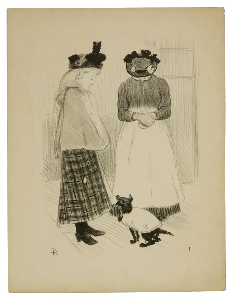 リトグラフ Hermann-Paul - 1. Distractions permises