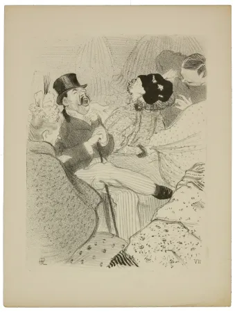 リトグラフ Hermann-Paul - 7. Les Fiancés