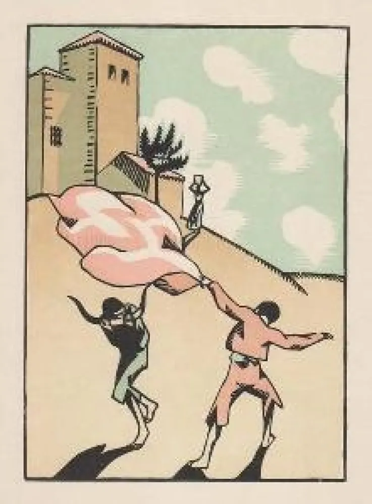 木版 Hermann-Paul - Douze dessins pour amour de Goya, composés et gravés par Hermann-Paul