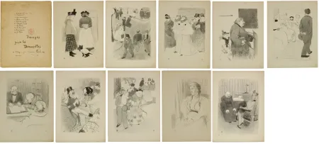 リトグラフ Hermann-Paul - Images pour les Demoiselles