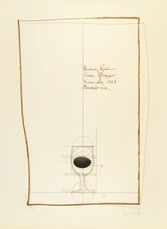 リトグラフ Hernandez Pijuan - Cartel exposición Sala Gaspar