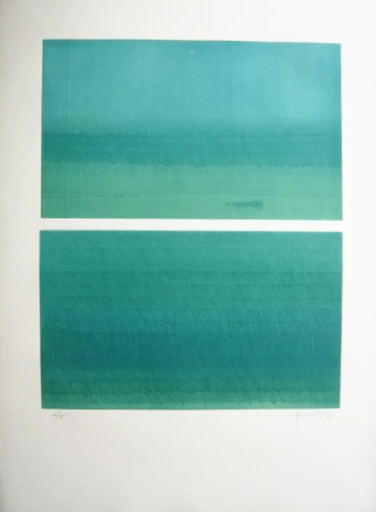 彫版 Hernandez Pijuan - Doble paisatge