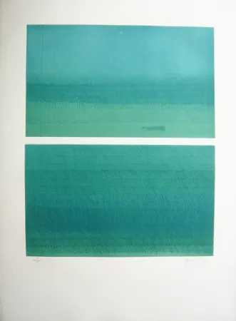 彫版 Hernandez Pijuan - Doble paisatge