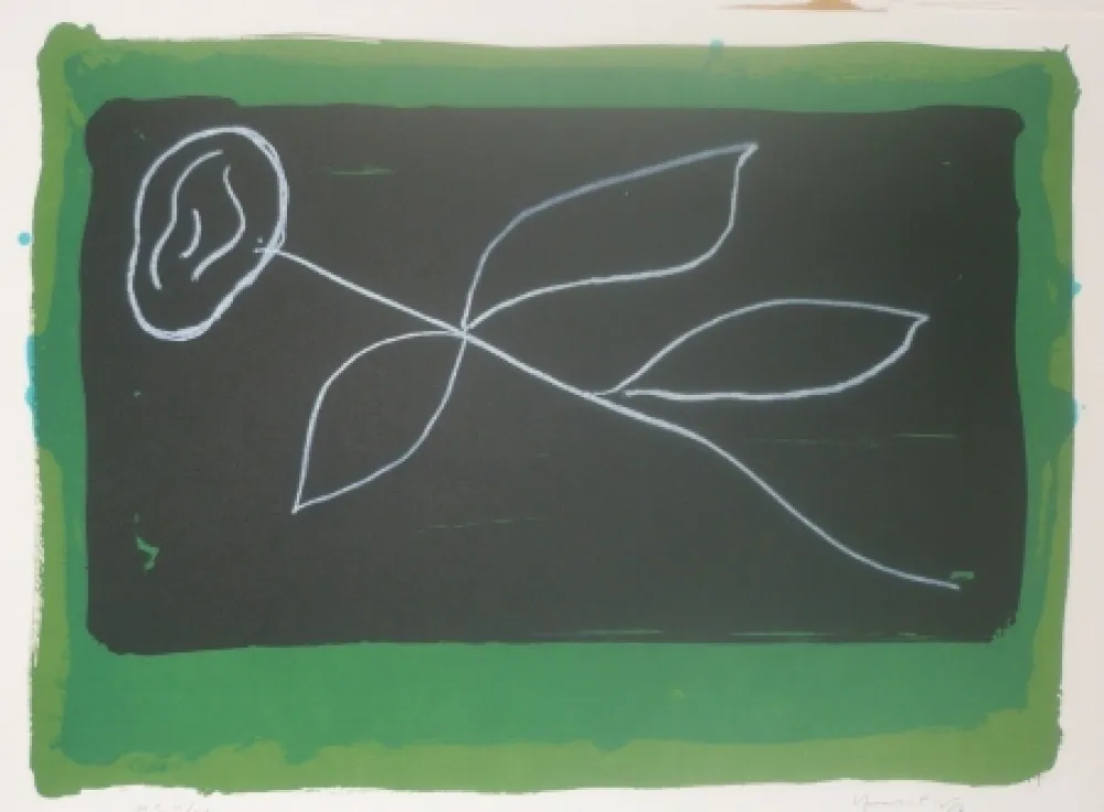 リトグラフ Hernandez Pijuan - Fleur