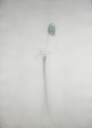 彫版 Hernandez Pijuan - Gerro i flor