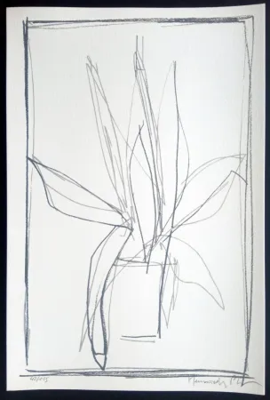 シルクスクリーン Hernandez Pijuan - Hojas Sueltas