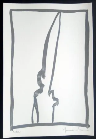 シルクスクリーン Hernandez Pijuan - Hojas Sueltas