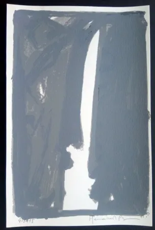 シルクスクリーン Hernandez Pijuan - Hojas Sueltas