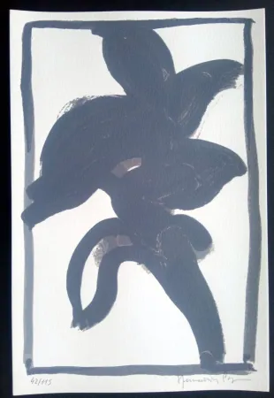 シルクスクリーン Hernandez Pijuan - Hojas Sueltas