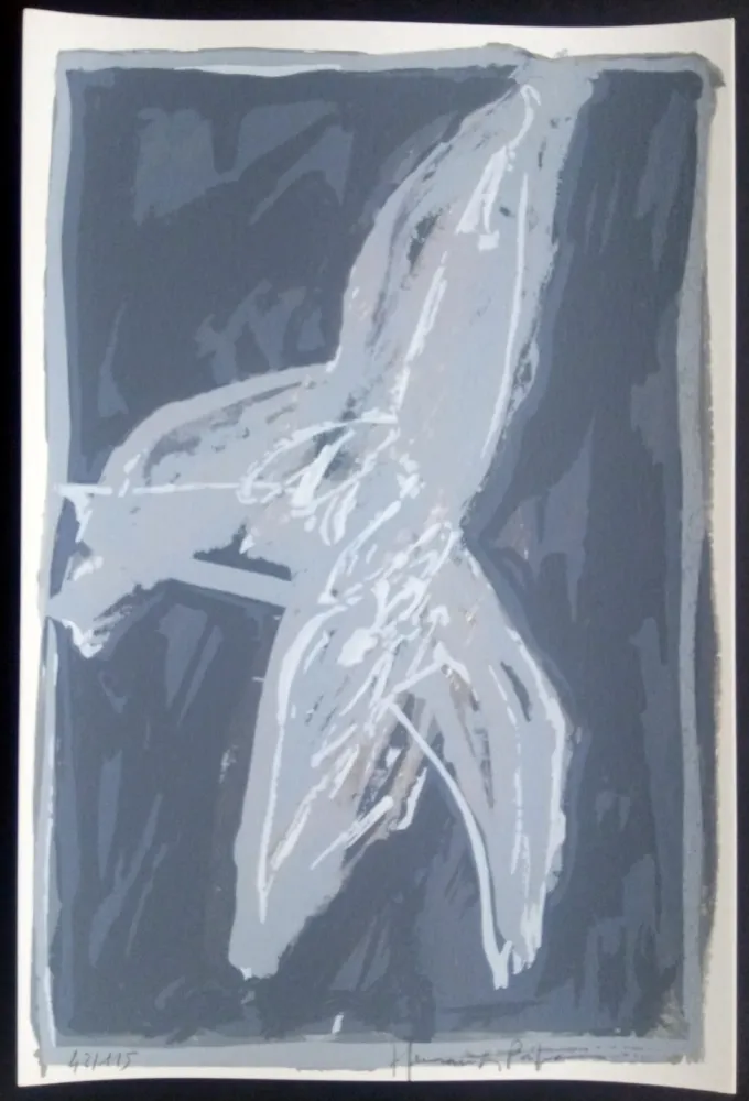 シルクスクリーン Hernandez Pijuan - Hojas Sueltas