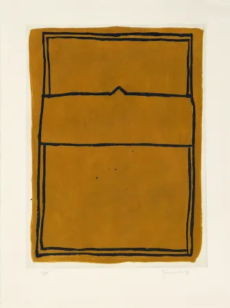 彫版 Hernandez Pijuan - La casa desde la que se divisa el campo I