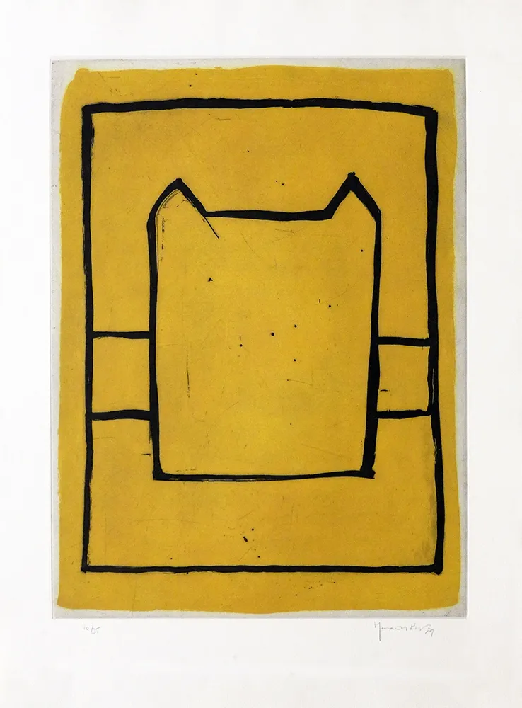 彫版 Hernandez Pijuan - La casa desde la que se divisa el campo II