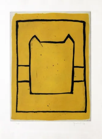 彫版 Hernandez Pijuan - La casa desde la que se divisa el campo II