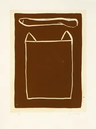 彫版 Hernandez Pijuan - La casa desde la que se divisa el campo III